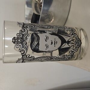 Vintage JFK Memorial Drinking Glass 1917-1963 President John F Kennedy